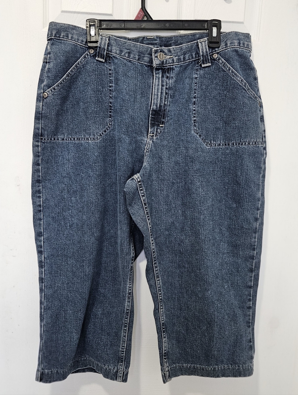 Riders by Lee Blue Denim Jeans with Tan Leather Patch